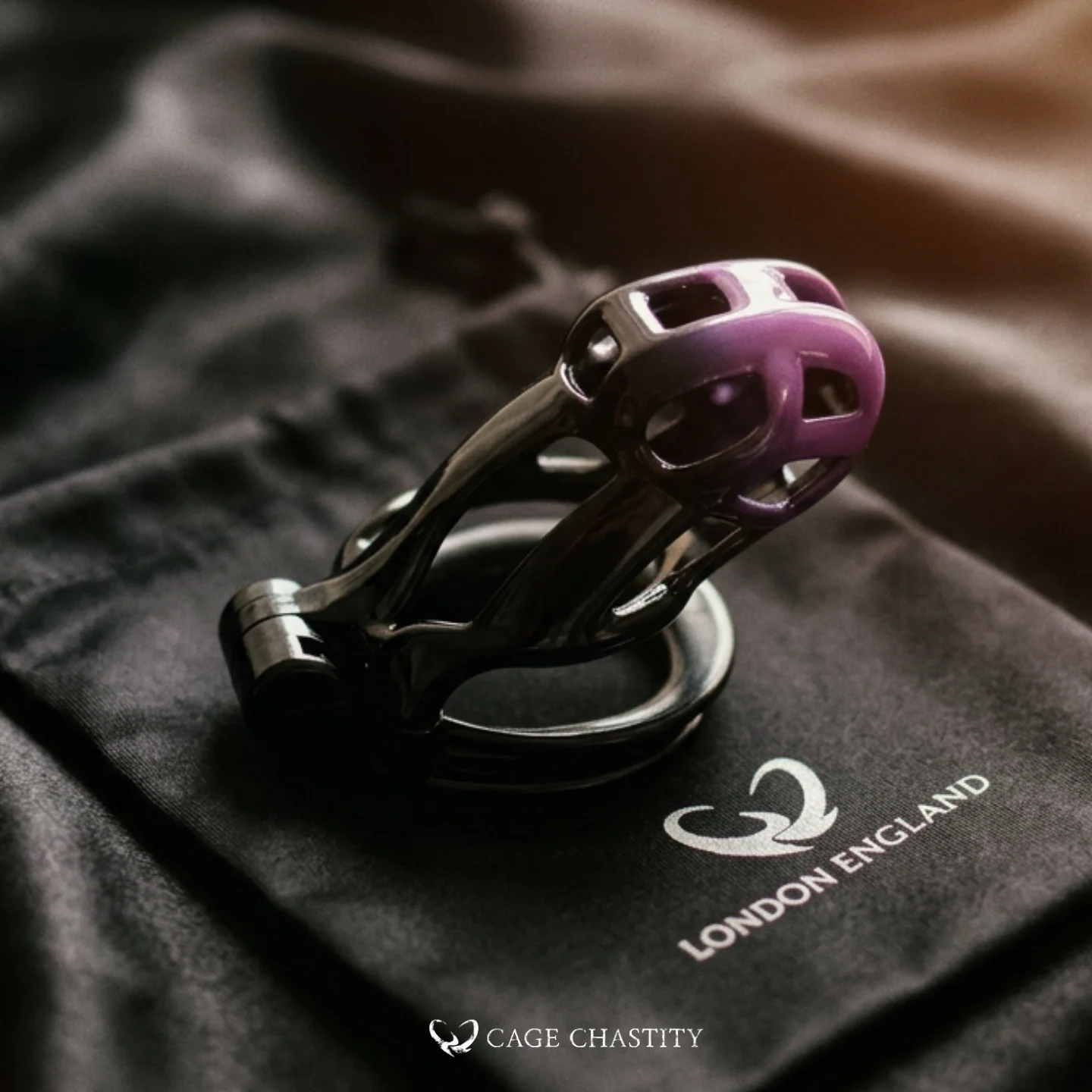 Midnight Cobra Chastity Cage