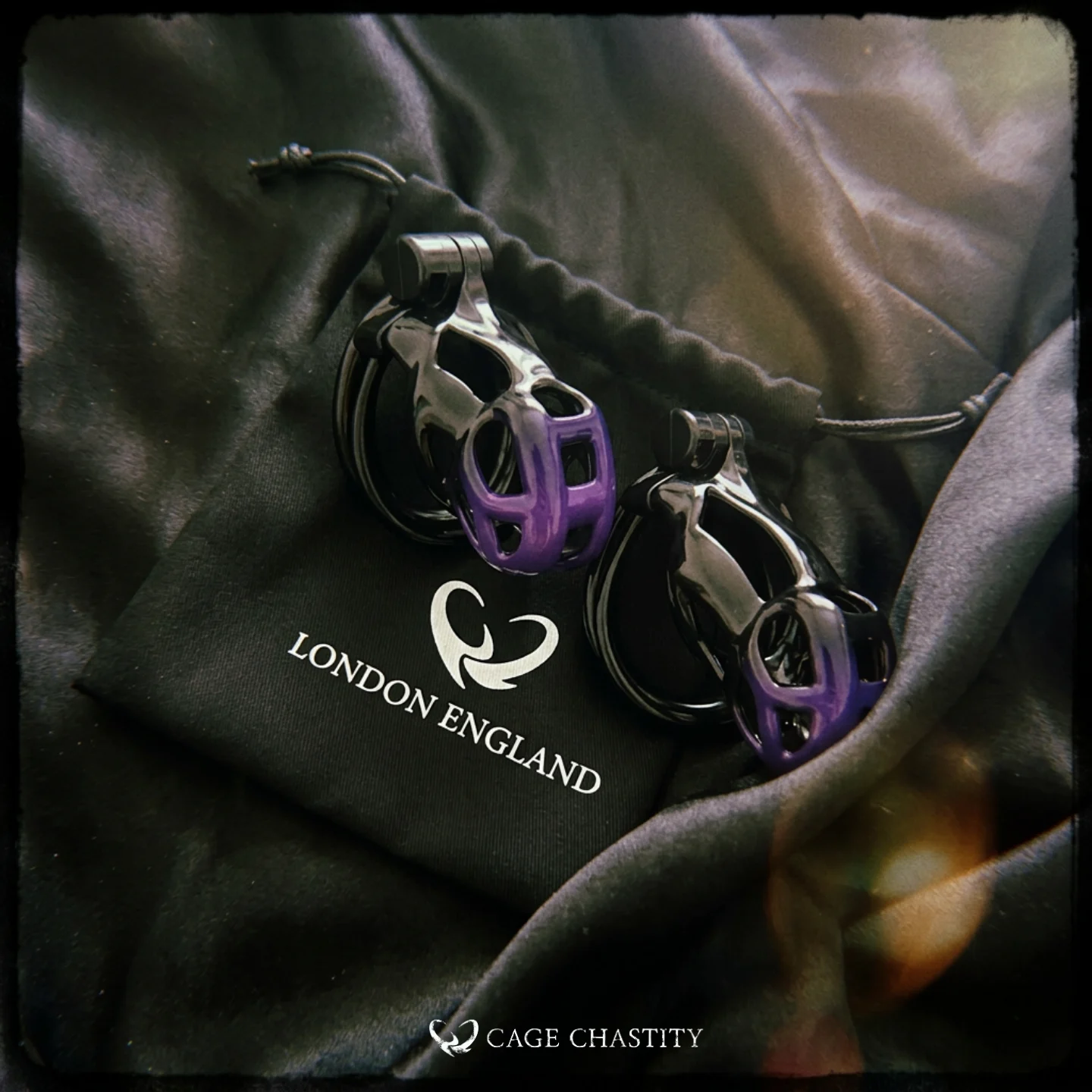 Midnight Cobra Chastity Cage