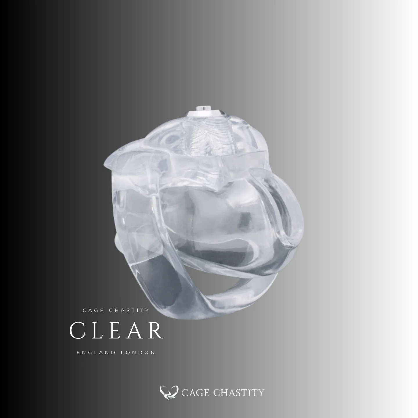 Clear resin HT V5 Nub cage with a transparent locking ring
