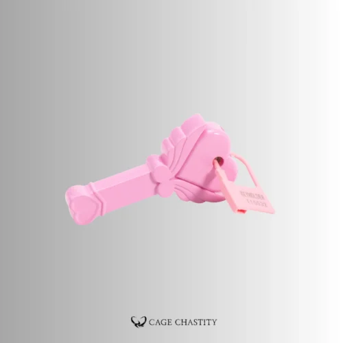 Pink Heart Chastity Key Box