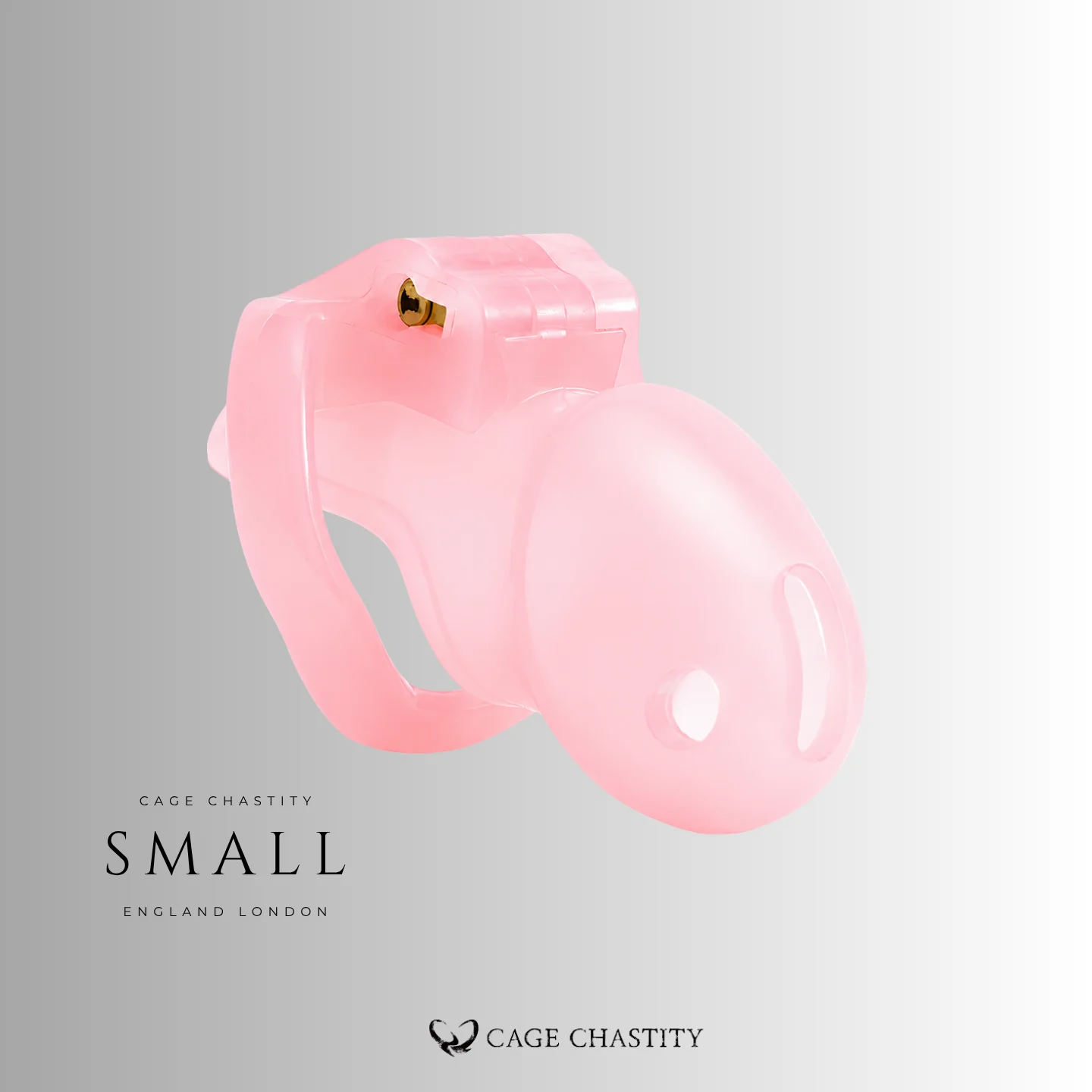 Small pink HTV3 resin device with rounded cage tip