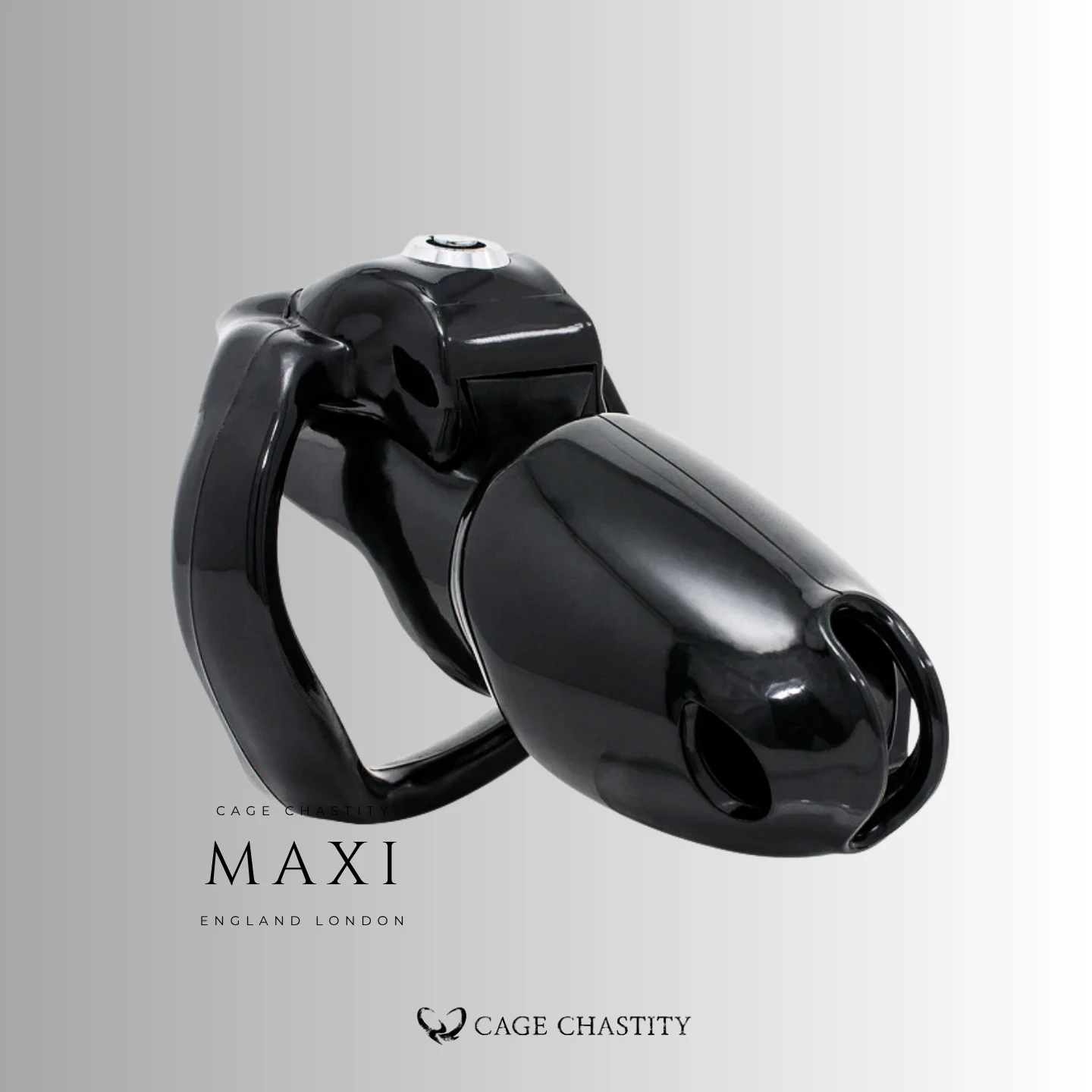 Black Holy Trainer V5 Maxi chastity cage
