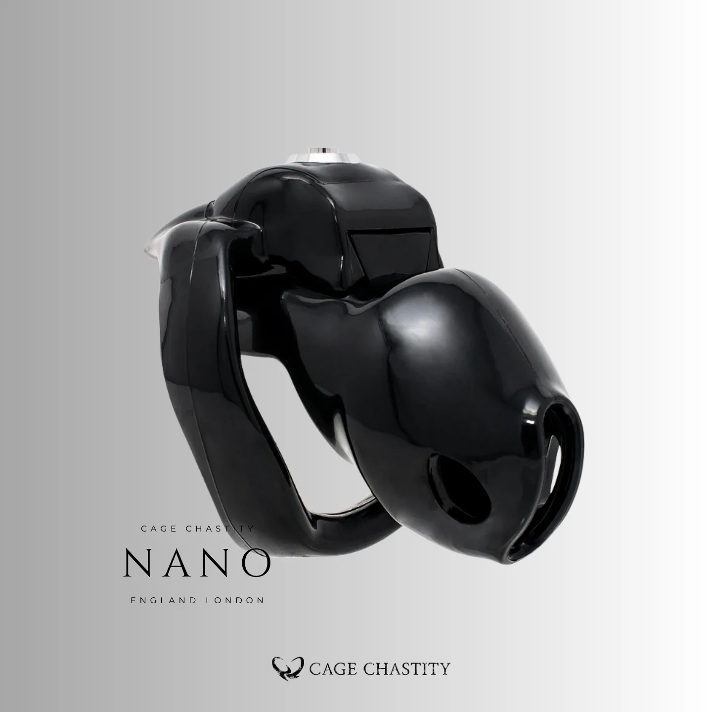 Black HTV5 Nano resin chastity device