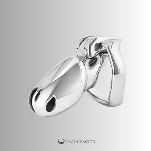 Silver Steel Holy Trainer V4 Chastity Cage