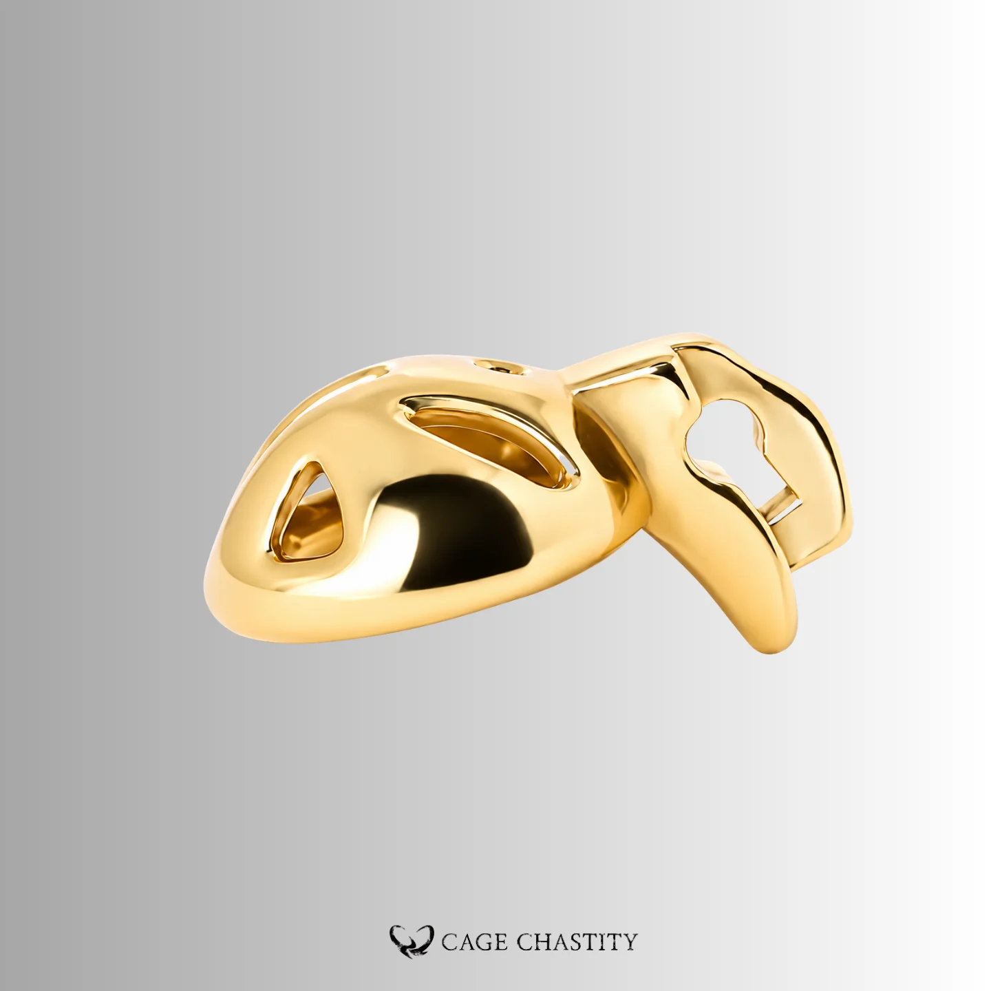 Side view of the gold Holy Trainer V4 Nub cap and ring
