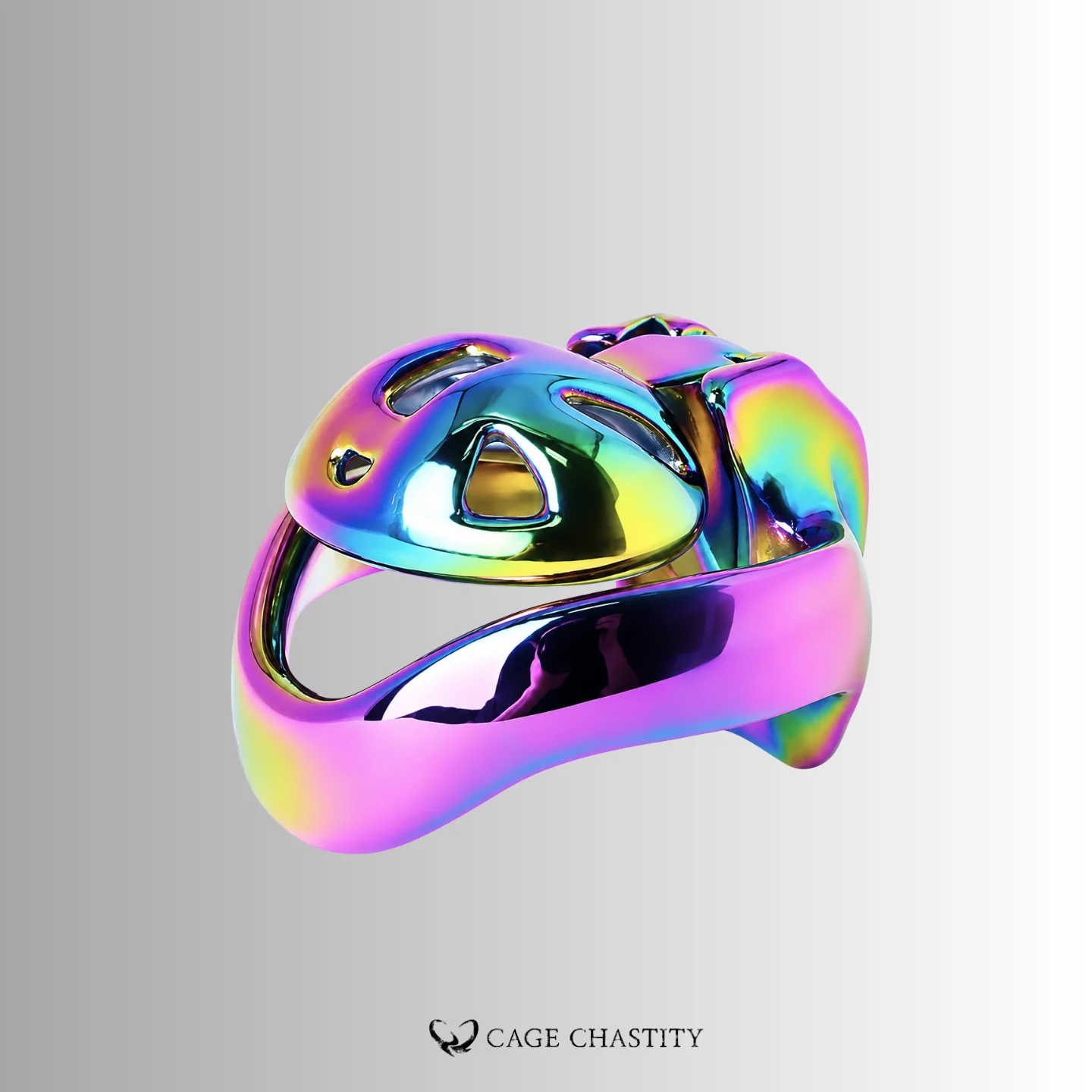 Rainbow Nub Flower cage seated inside its V4 base ring