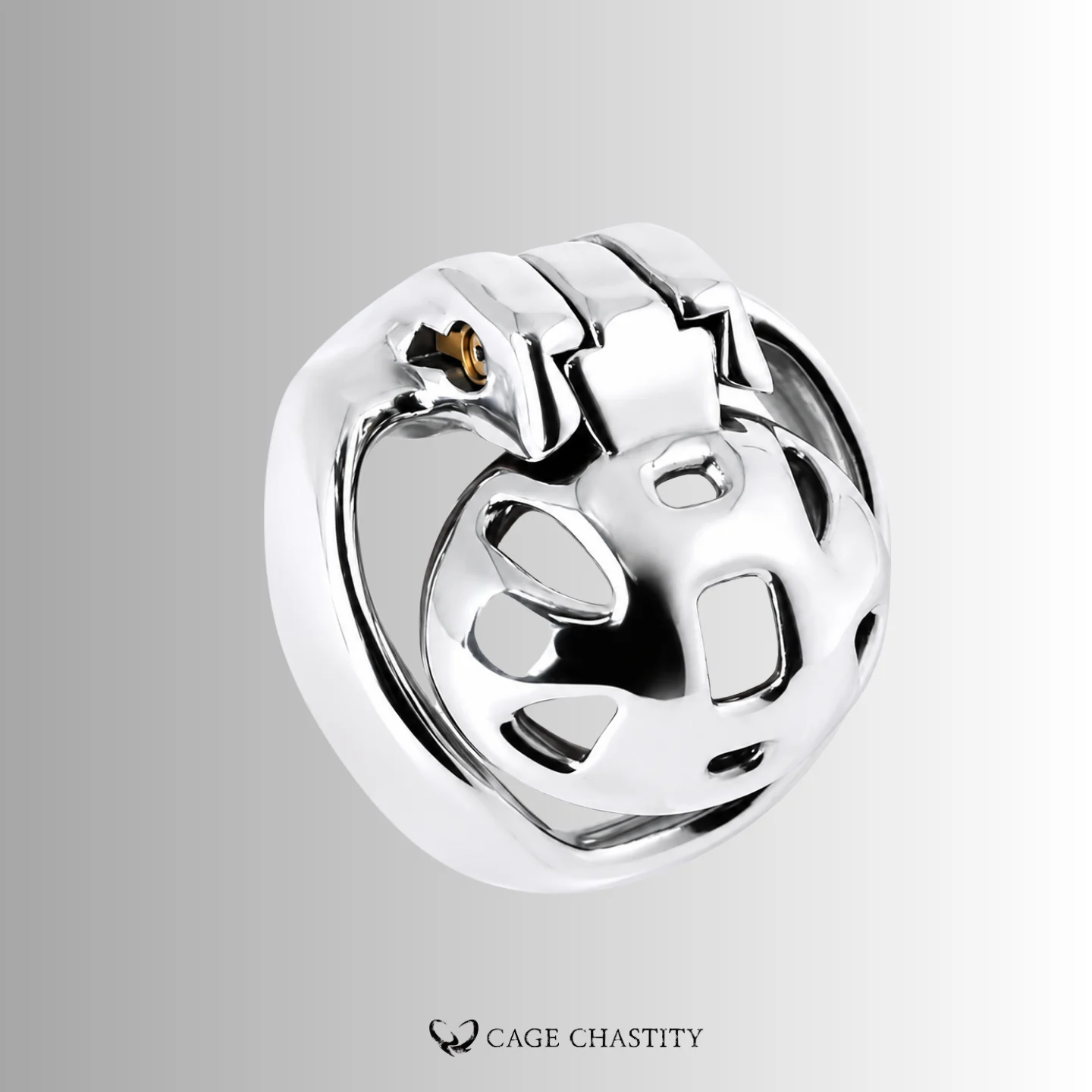 Silver Holy Trainer V4 Nub Flower steel cage with matching ring