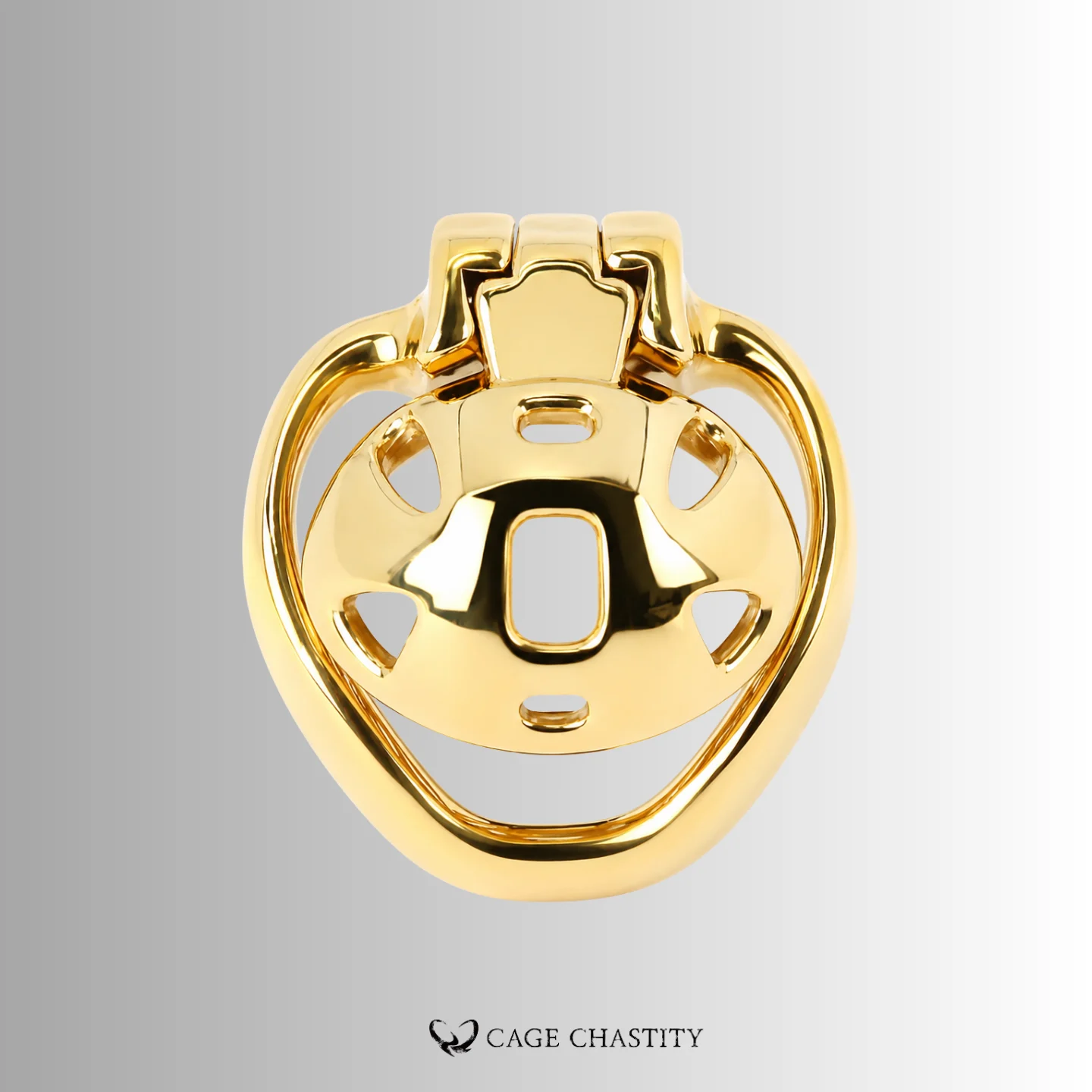 Gold HTV4 flower cage face with wide ventilation cutouts