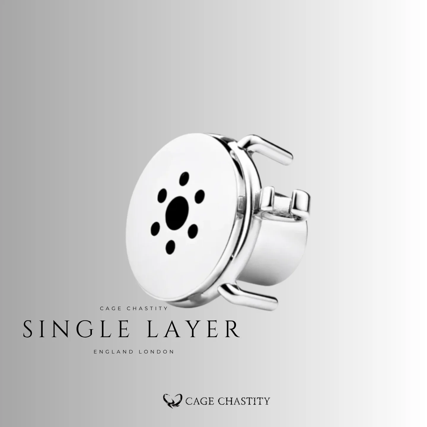 Stainless Steel Inverted Chastity Head – Single & Dual Layer – CC13 & CC14