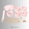 BlushBound – Pink Lace Sissy Bondage Set