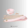 BlushBound – Pink Lace Sissy Bondage Set