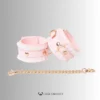 BlushBound – Pink Lace Sissy Bondage Set