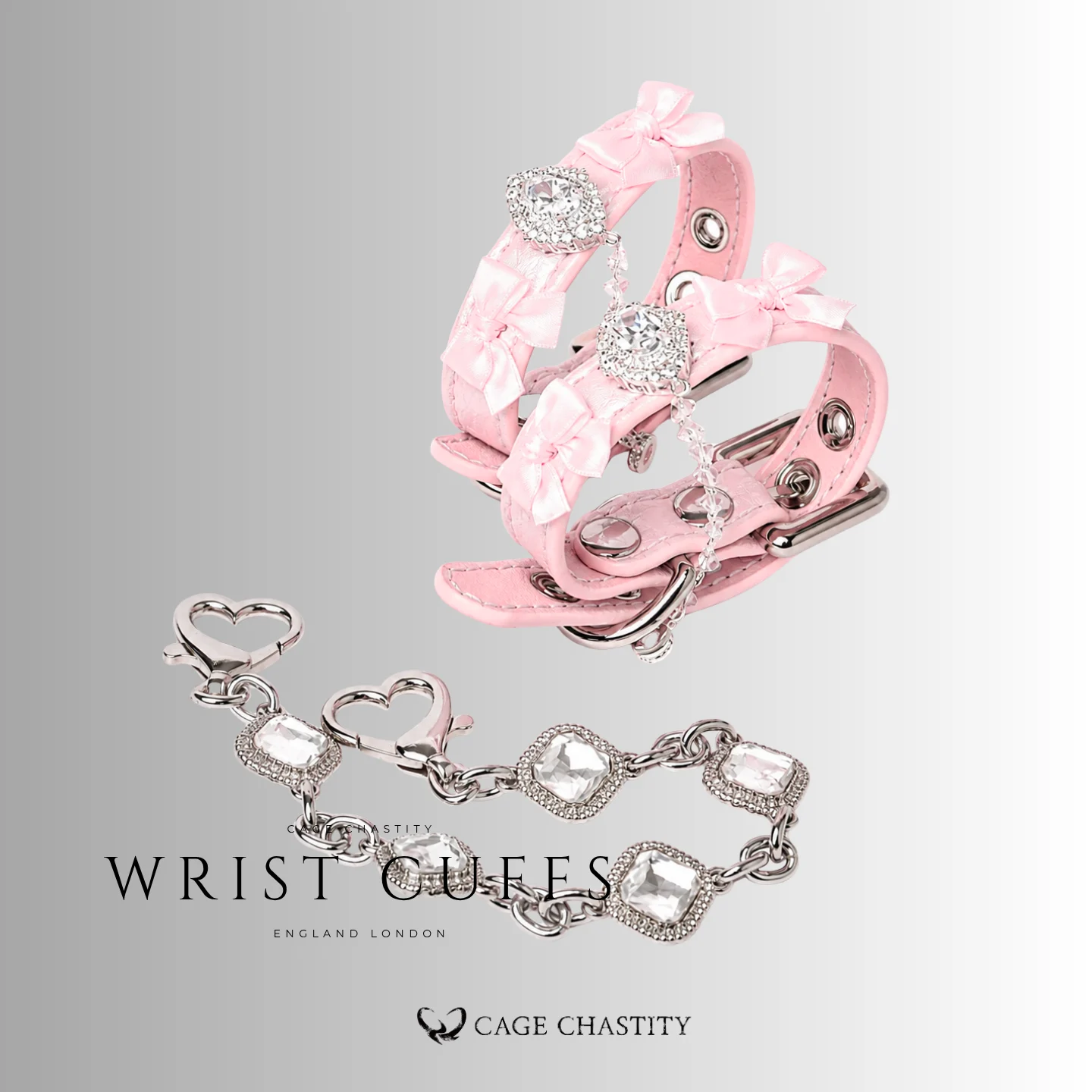 BlushDrop – Handmade Pink Bow Sissy Collar