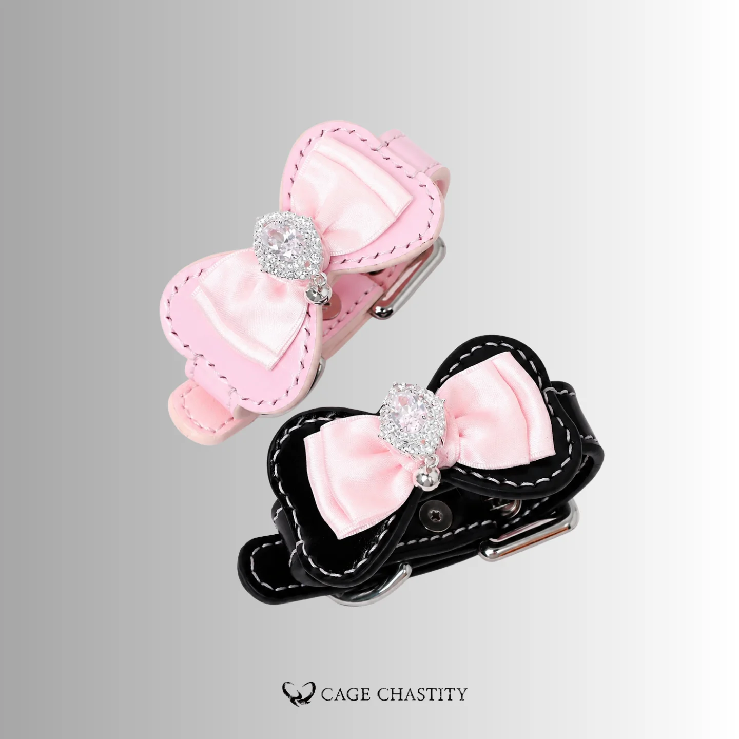BowGem – Jeweled Bow Leather Wrist Cuffs