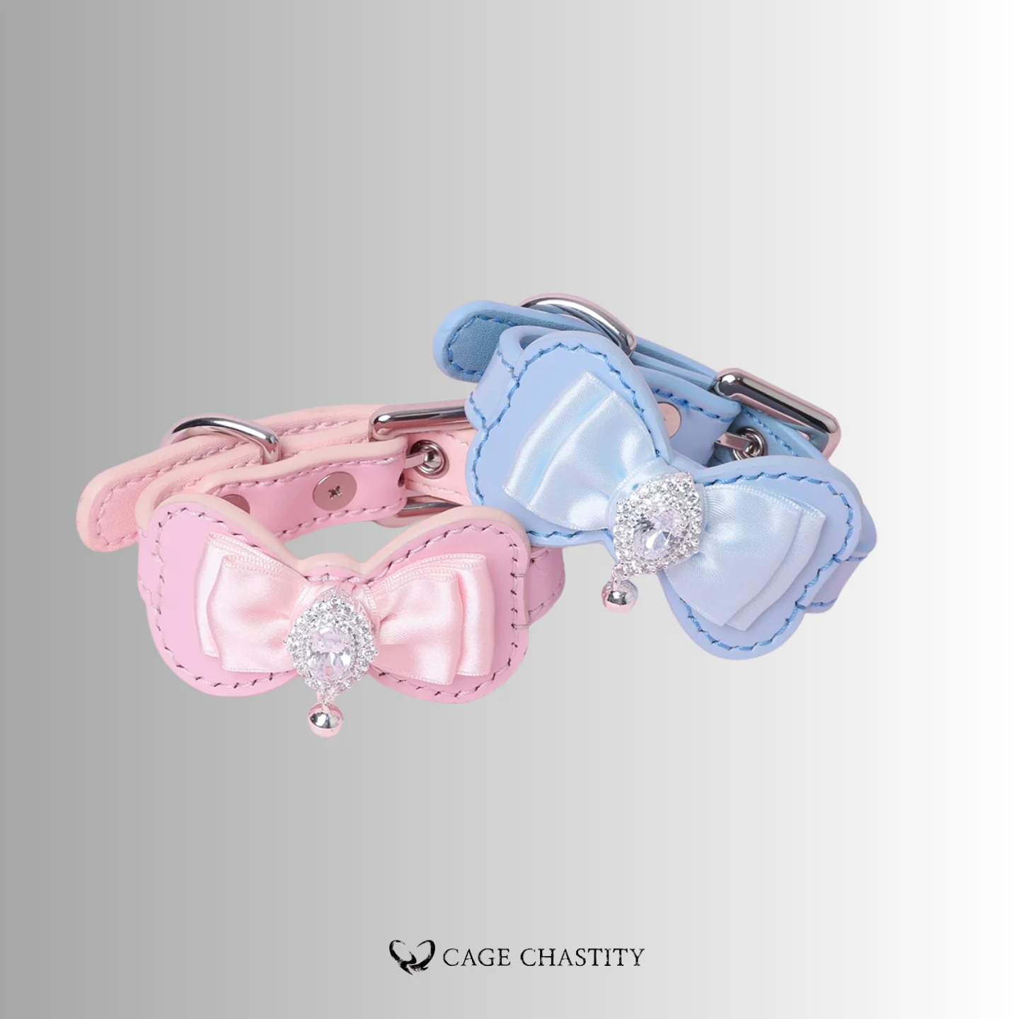 BowGem – Jeweled Bow Leather Wrist Cuffs