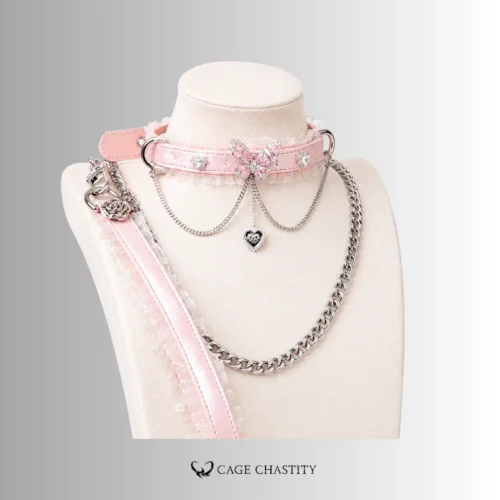 Butterfly Grace – Lace & Silk Sissy Collar Necklace