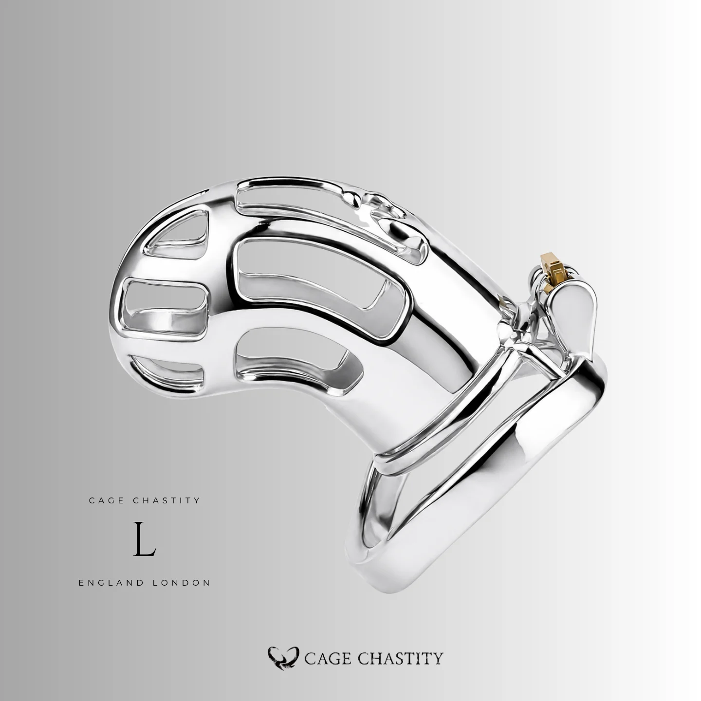 Side profile of the CCK1156 Gothic cage in L size