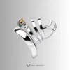 CCK1174 long term chastity cage with open 316L steel frame