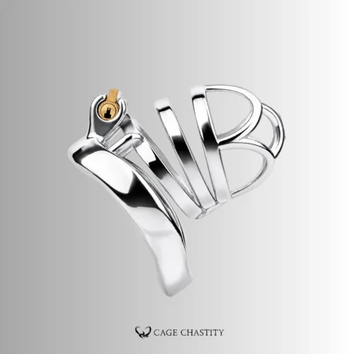 CCK1174 long term chastity cage with open 316L steel frame