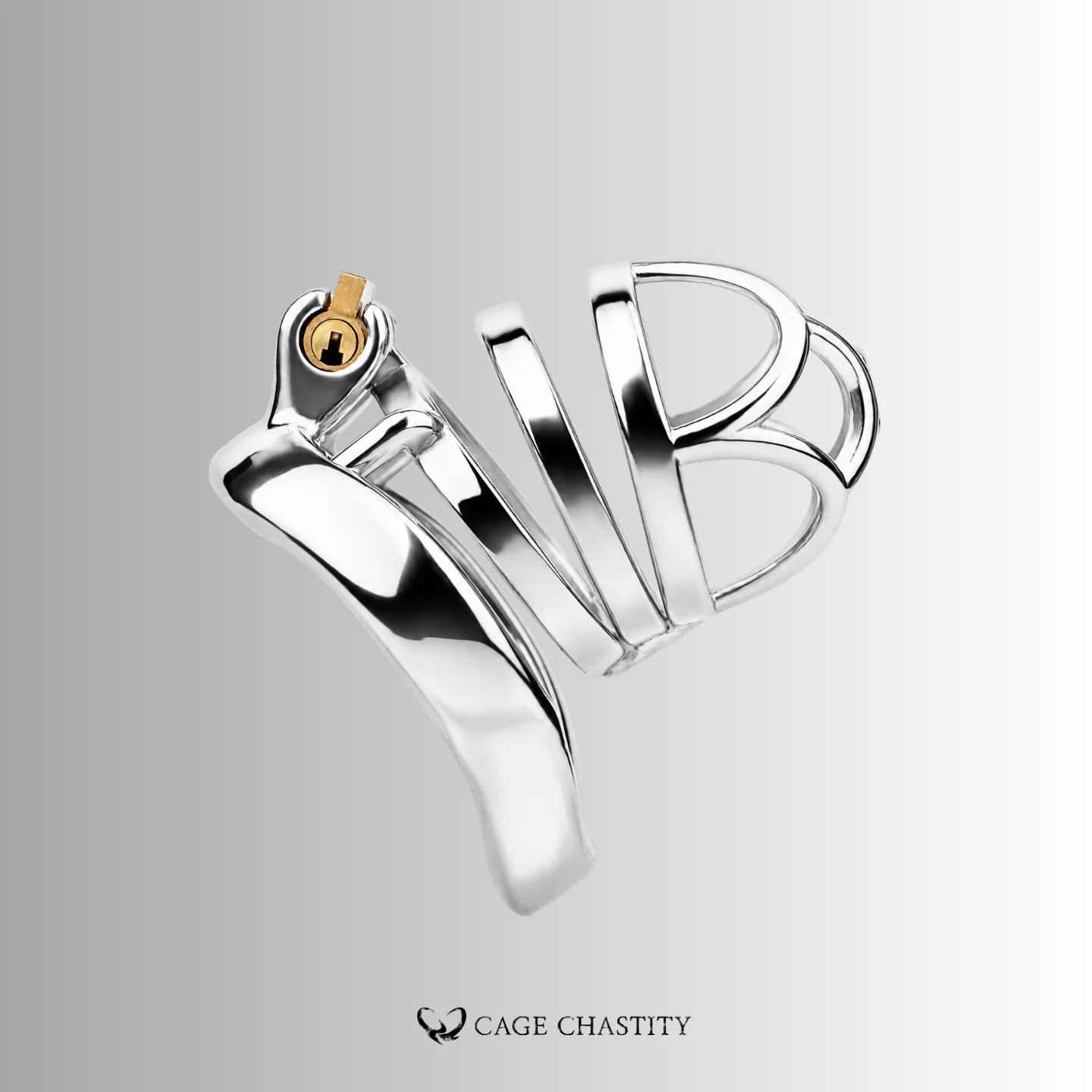 CCK1174 long term chastity cage with open 316L steel frame