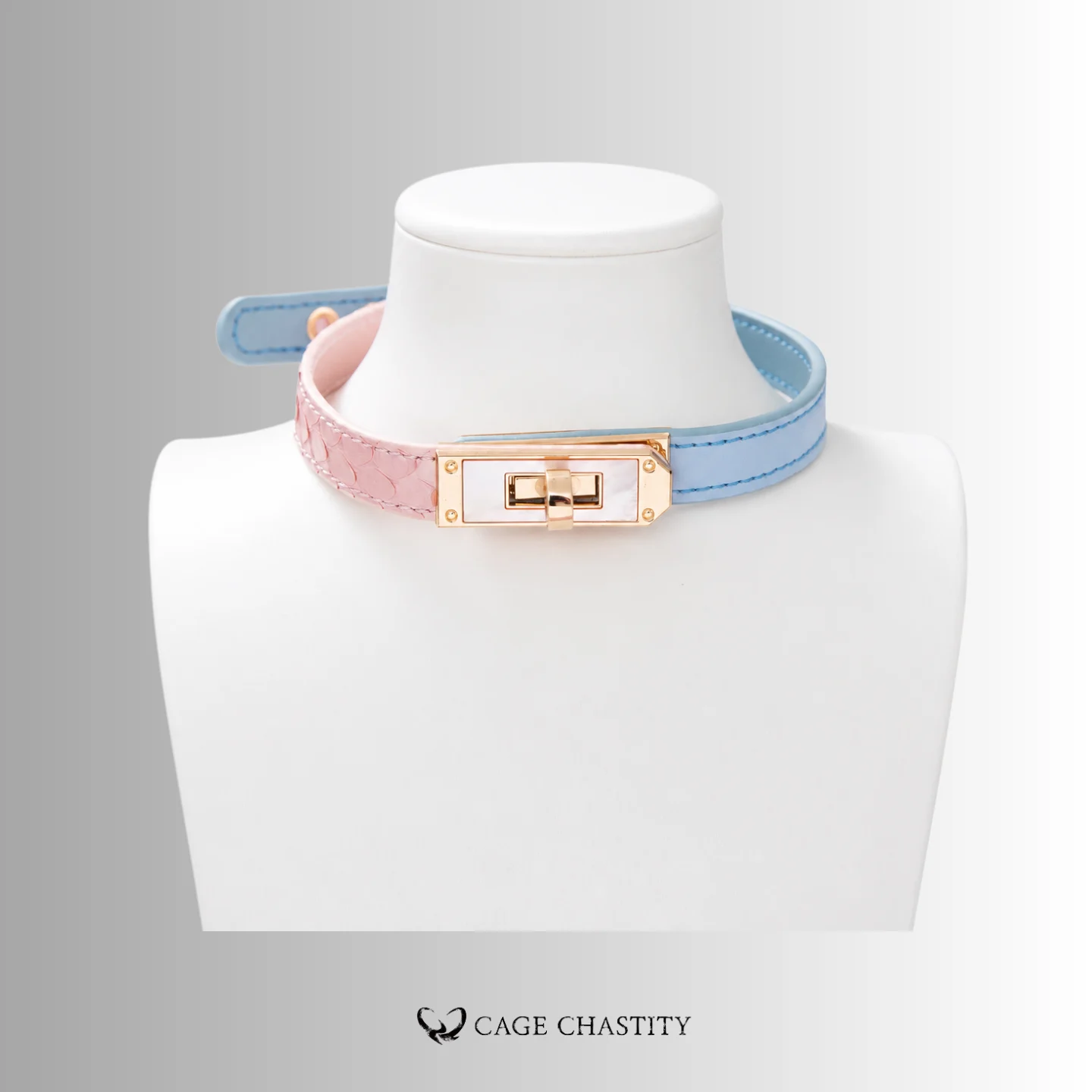 DuoLuxe – Python & Top-Grain Leather Collar and Leash Set