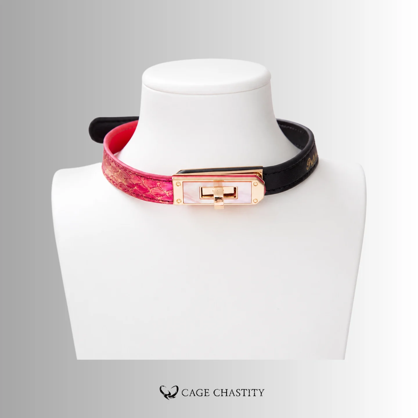 DuoLuxe – Python & Top-Grain Leather Collar and Leash Set