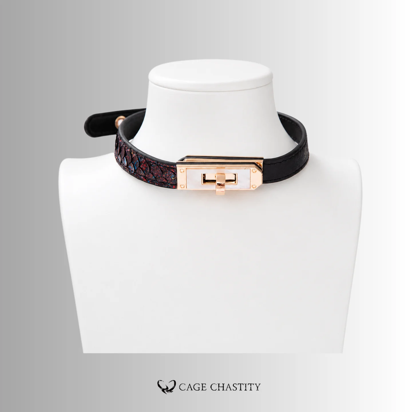 DuoLuxe – Python & Top-Grain Leather Collar and Leash Set