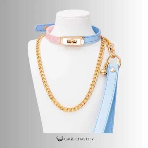 DuoLuxe – Python & Top-Grain Leather Collar and Leash Set