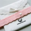Butterfly Embroidered Lace Strap – Handmade Adjustable Belt with Bell & Bow Options