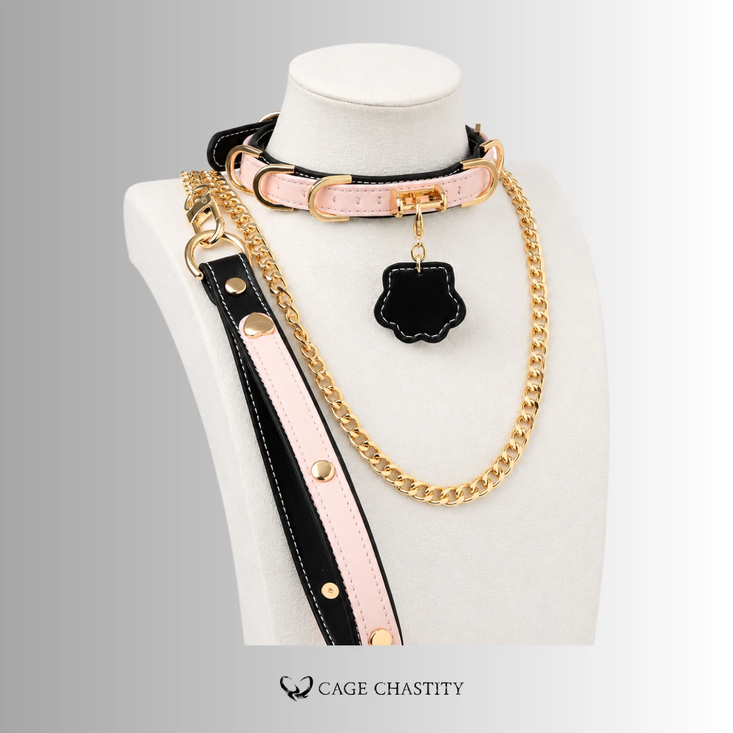 PawMark – Personalized Pink & Black Sissy Petplay Set