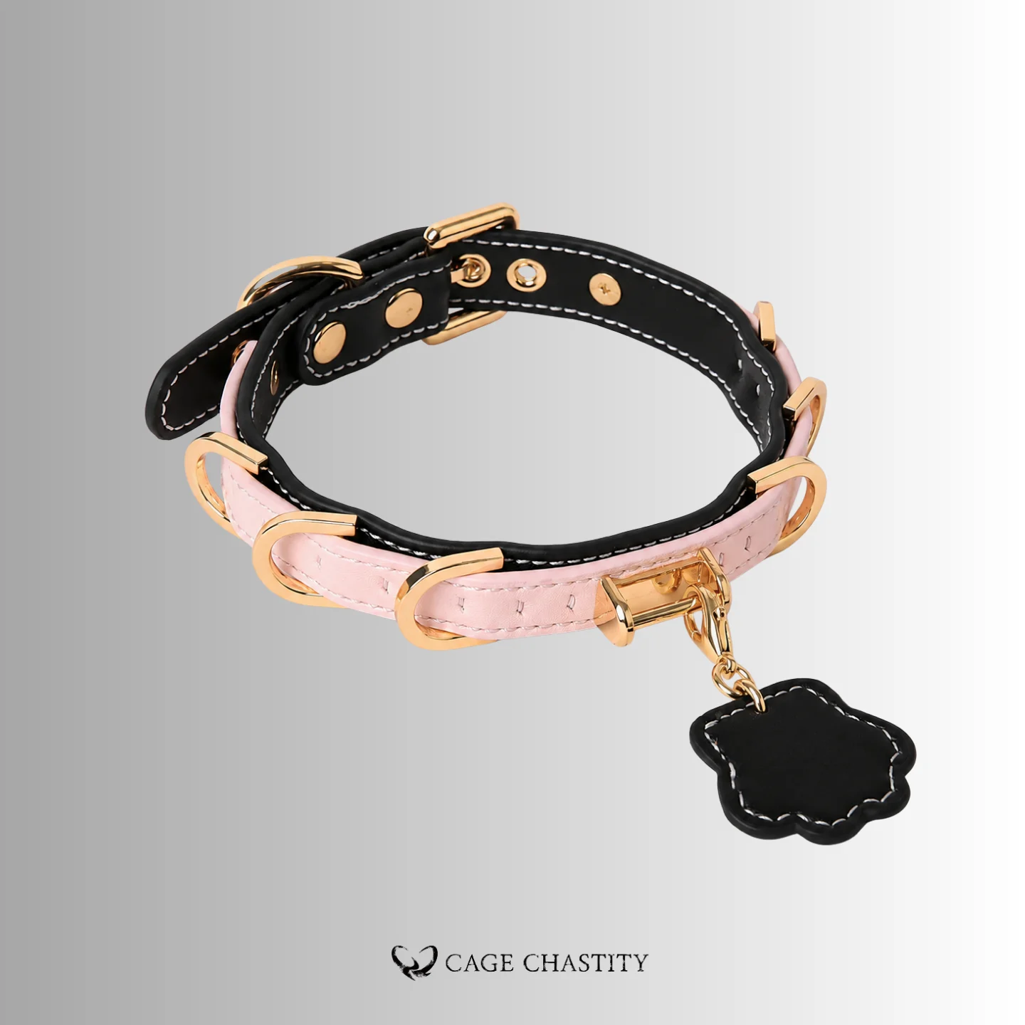 PawMark – Personalized Pink & Black Sissy Petplay Set