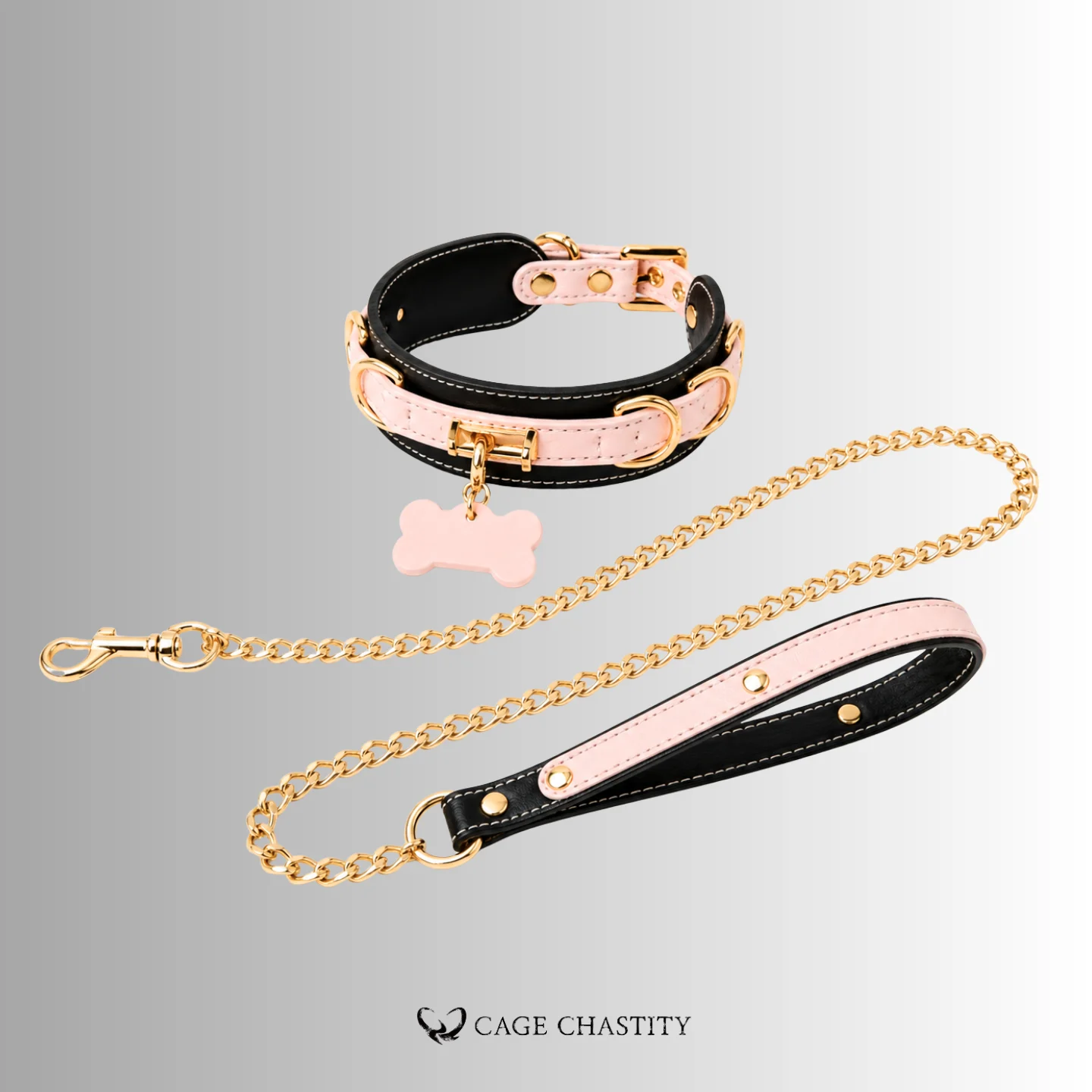 PawMark – Personalized Pink & Black Sissy Petplay Set