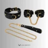 Serpent Luxe – Italian Leather Bondage Collar & Restraint Set