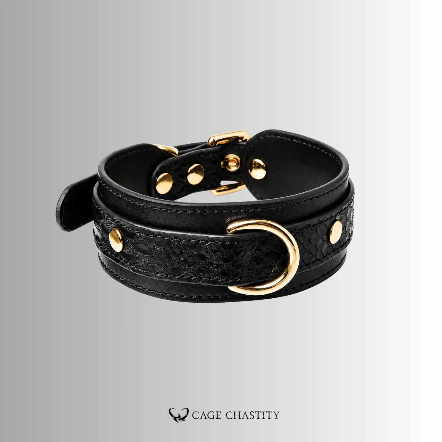 Serpent Luxe – Italian Leather Bondage Collar & Restraint Set
