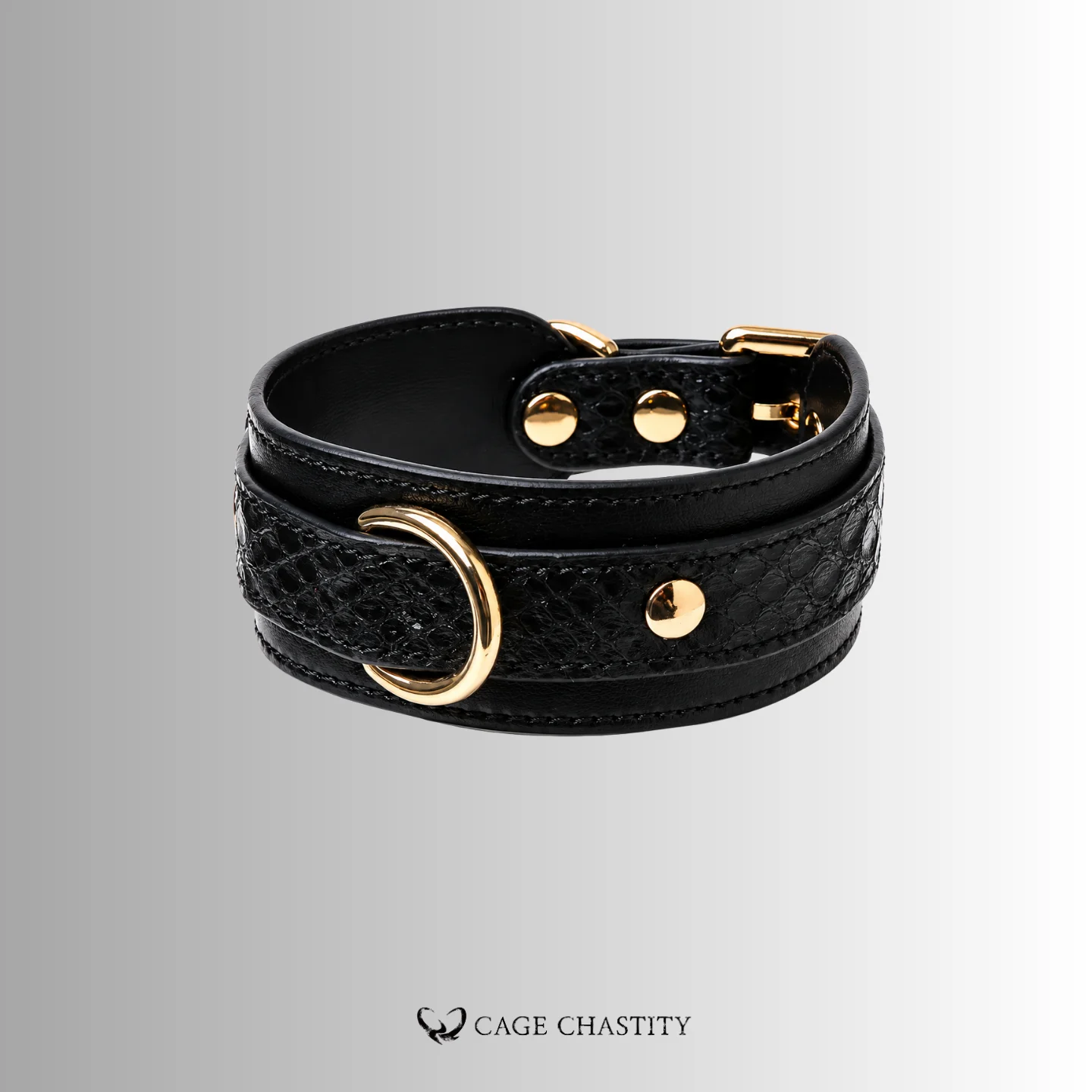 Serpent Luxe – Italian Leather Bondage Collar & Restraint Set