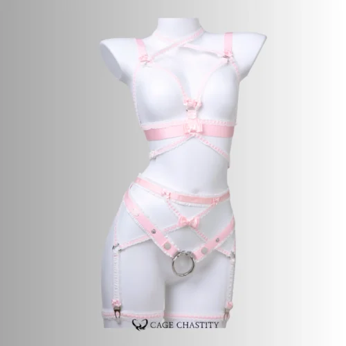 Belle Silhouette Handmade Strappy Lingerie Set