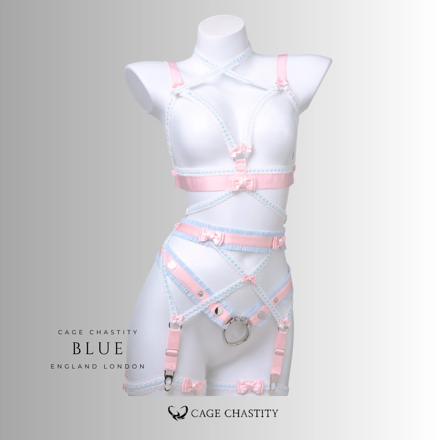 Belle Silhouette Handmade Strappy Lingerie Set