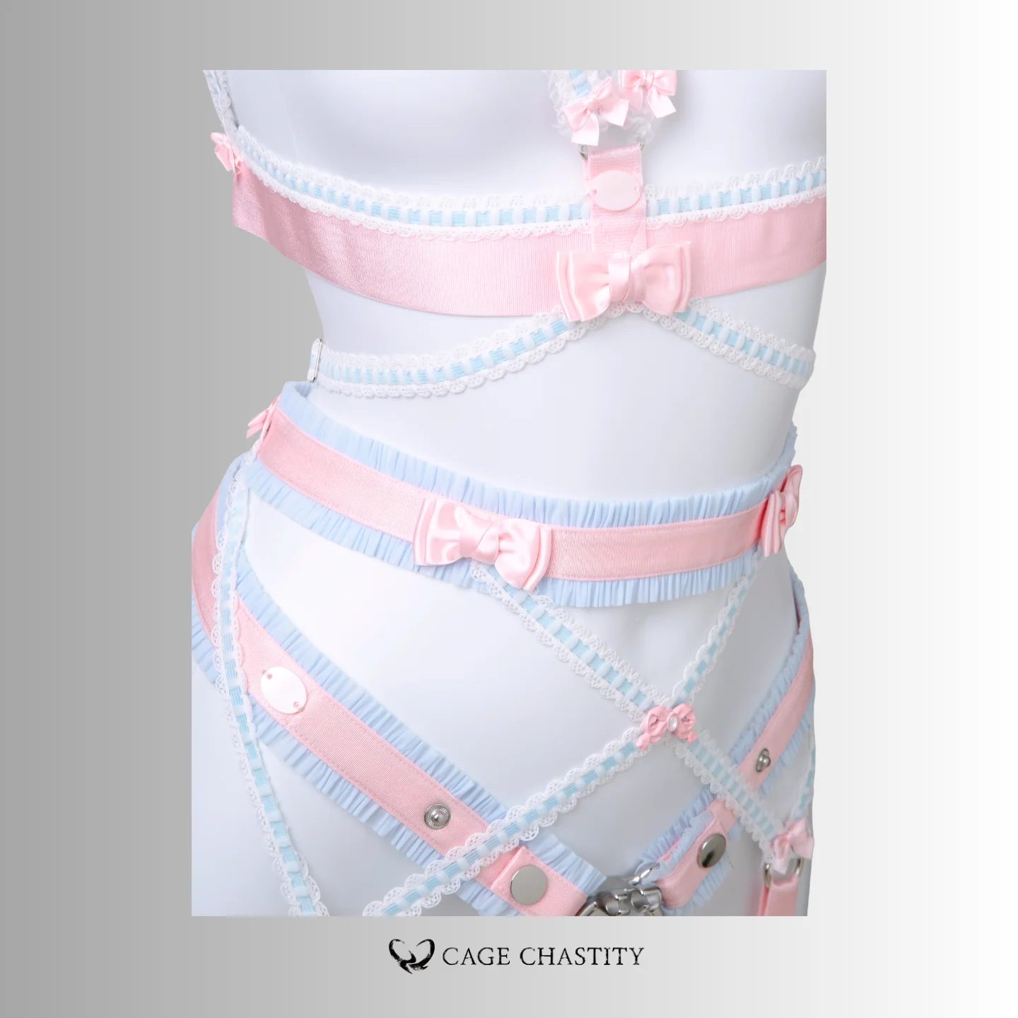 Belle Silhouette Handmade Strappy Lingerie Set