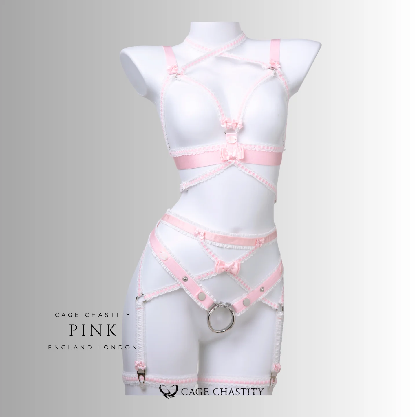 Belle Silhouette Handmade Strappy Lingerie Set