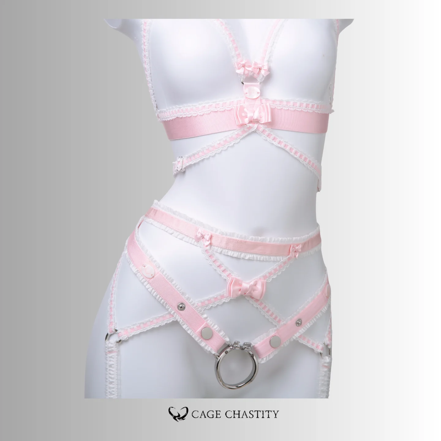 Belle Silhouette Handmade Strappy Lingerie Set