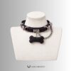 Claimed Puppy – Jeweled Bone Tag Collar & Leash Set