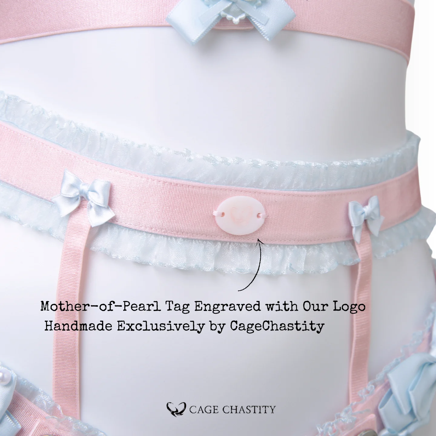 Fleur d’Amour Handmade Sissy Harness Set — Full Body / Dual Strap