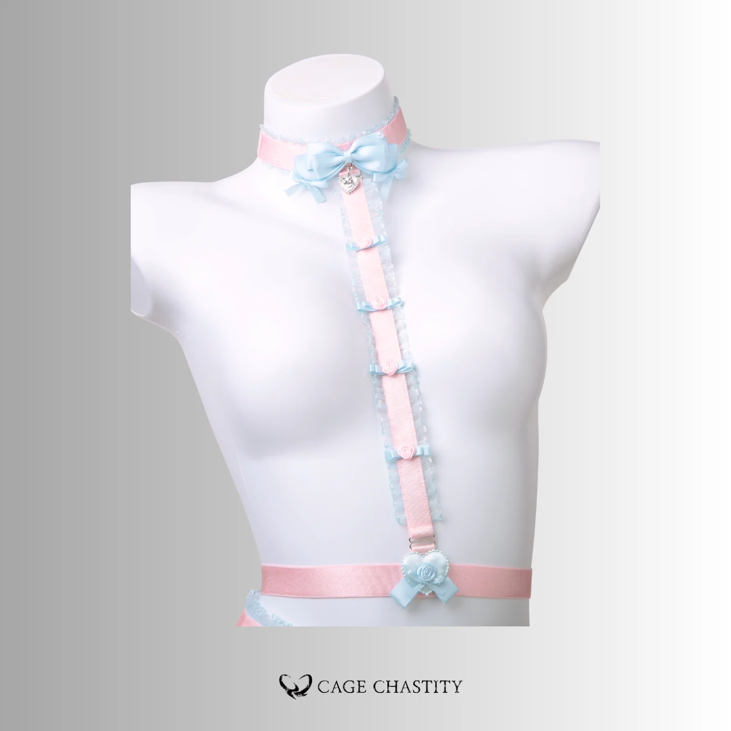 Fleur d’Amour Handmade Sissy Harness Set — Full Body / Dual Strap