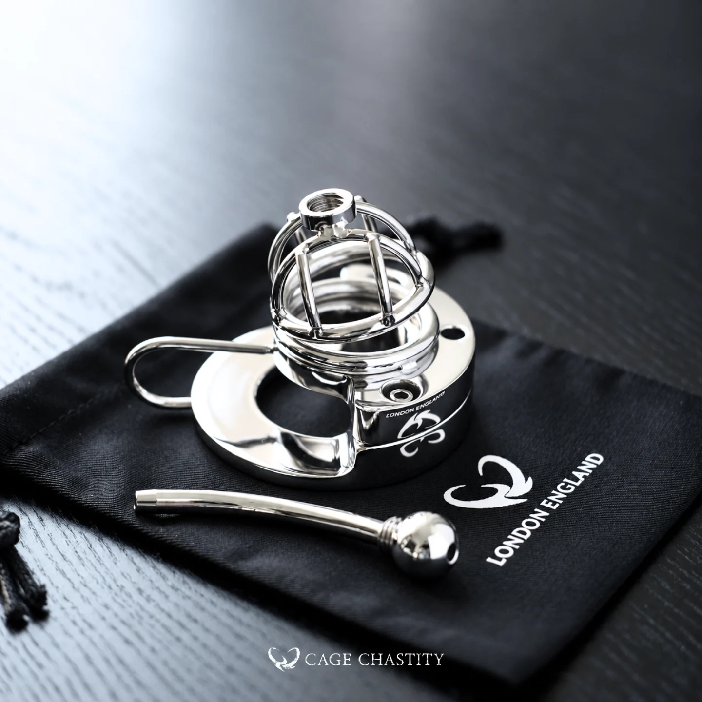 Ball Stretcher Cock Cage with Sounding Tube – LK01