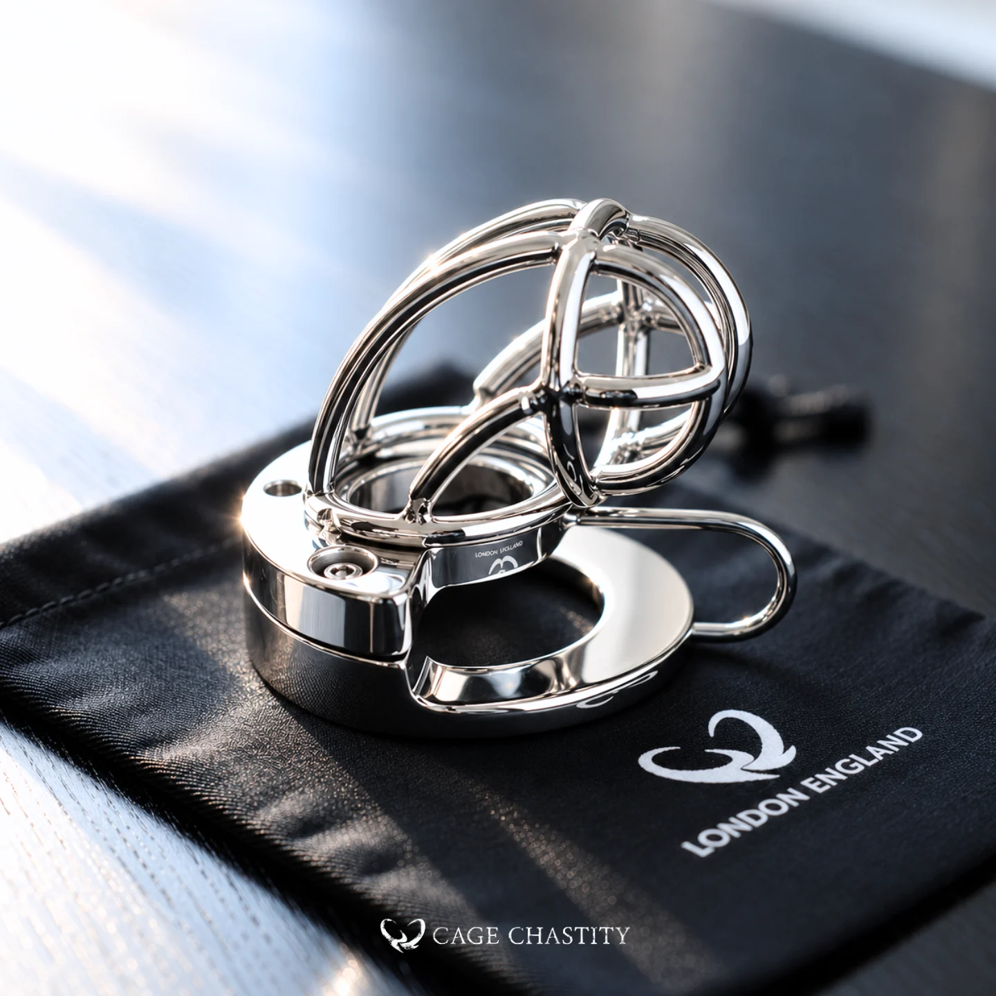 Open Bar Ball Stretcher Chastity Cage – Ventilated Control – LK03
