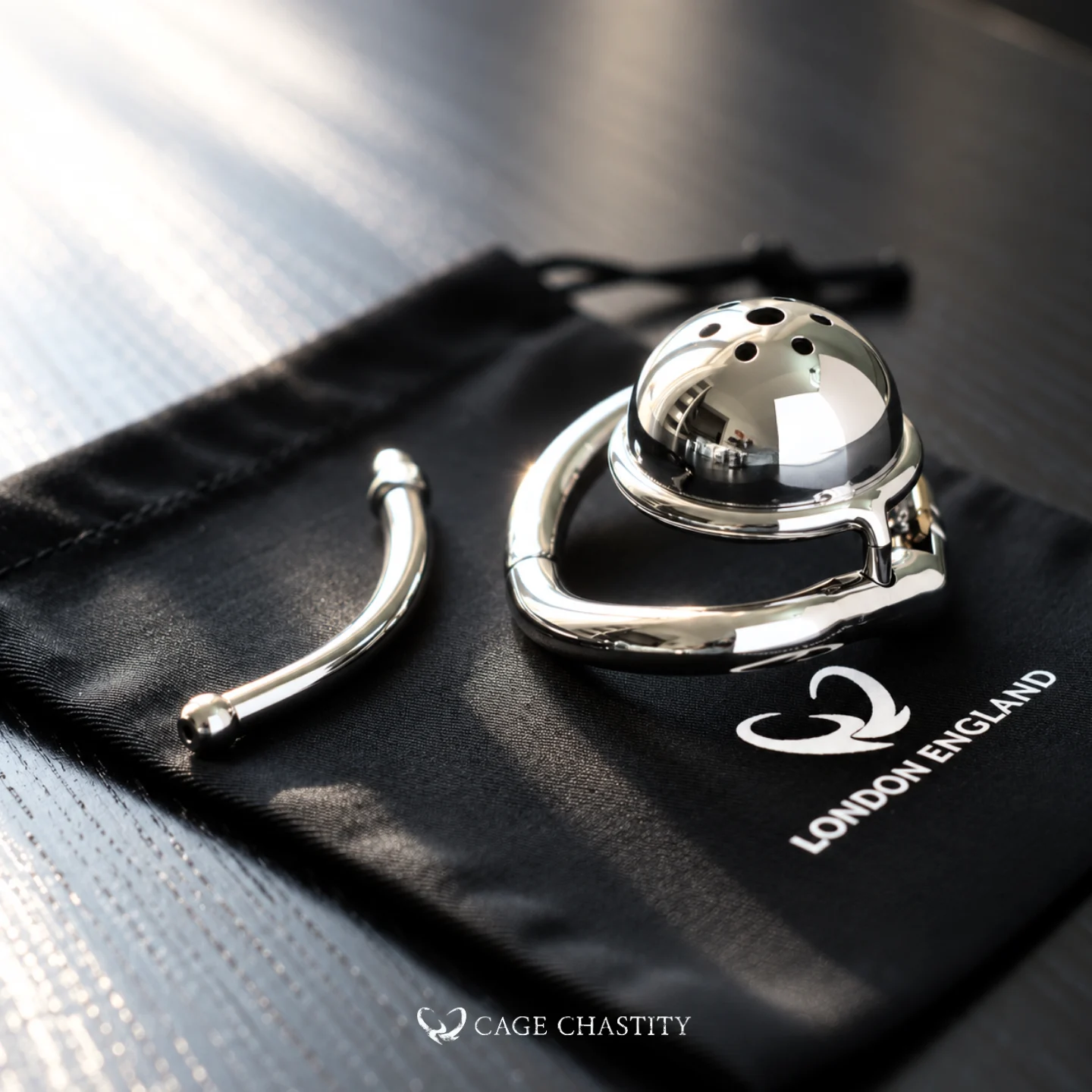 Steel Chastity Dome with Split Ring (Optional Curved Tube) – LK10