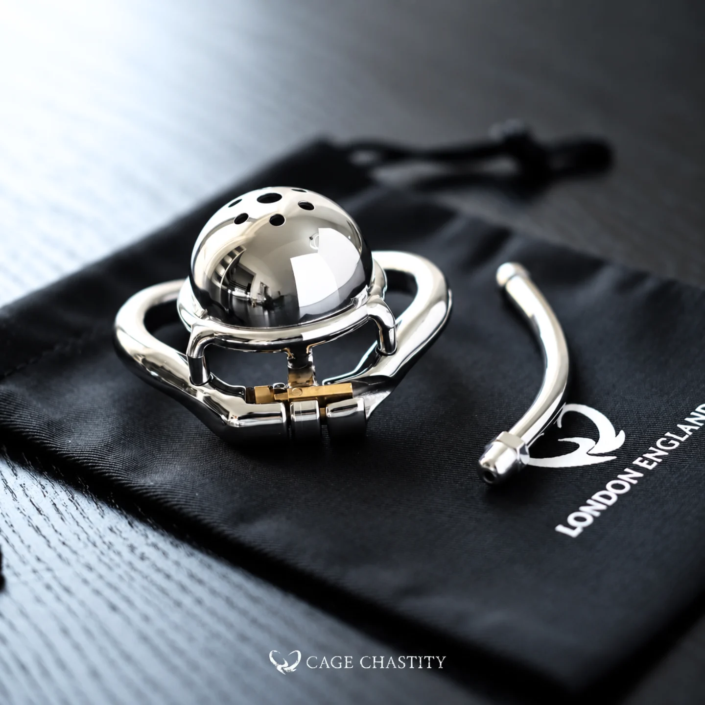 Steel Chastity Dome with Split Ring (Optional Curved Tube) – LK10