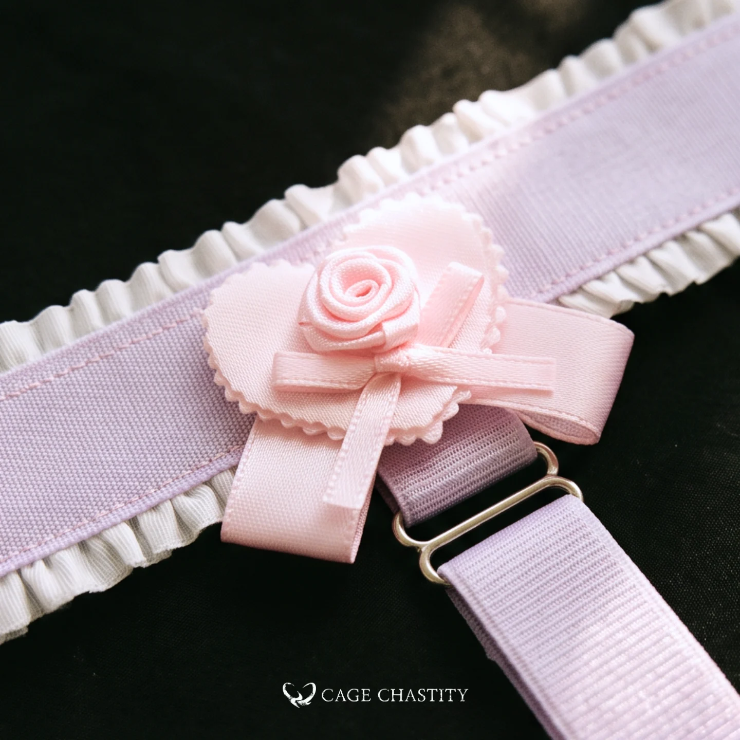 Lilac Ultra-Luxe Handcrafted Sissy Lingerie Set with Garters