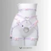 Lilac Ultra-Luxe Handcrafted Sissy Lingerie Set with Garters