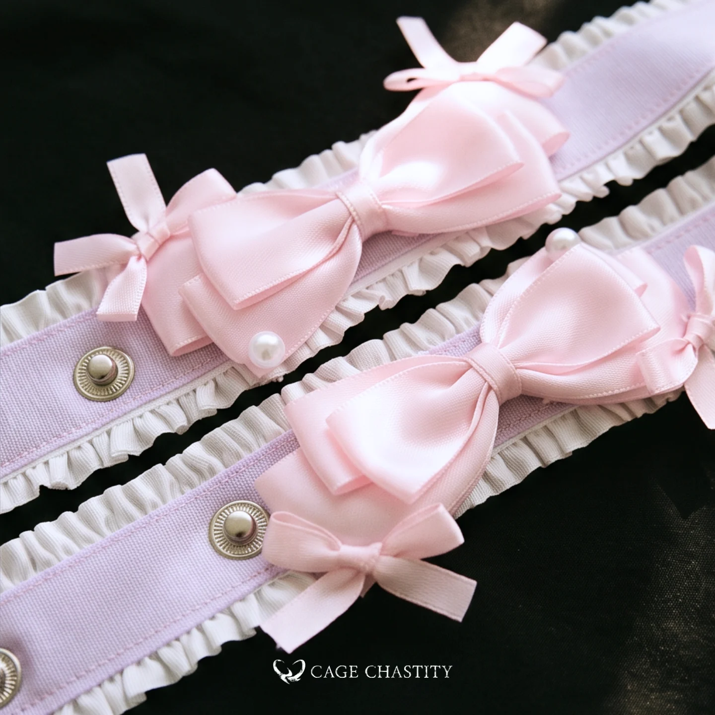 Lilac Ultra-Luxe Handcrafted Sissy Lingerie Set with Garters